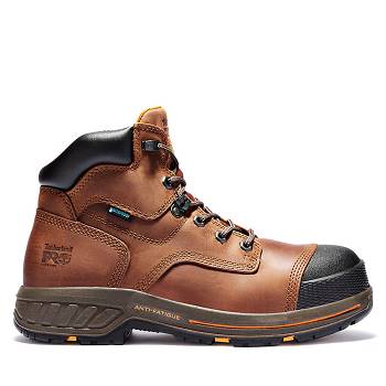 Timberland Férfi PRO Helix HD 6" Soft Toe Vízálló Bakancs Barna